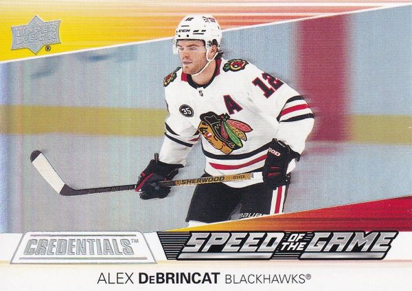 insert karta ALEX DeBRINCAT 21-22 Credentials Speed of the Game číslo SG23